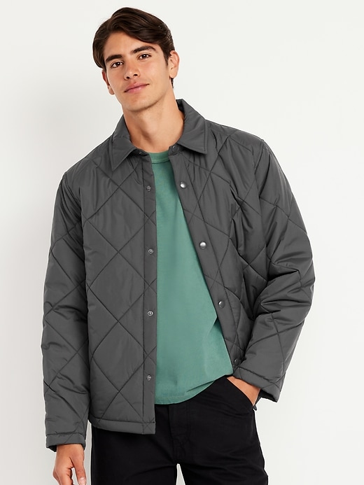 Image number 1 showing, Water-Resistant Quilted Jacket