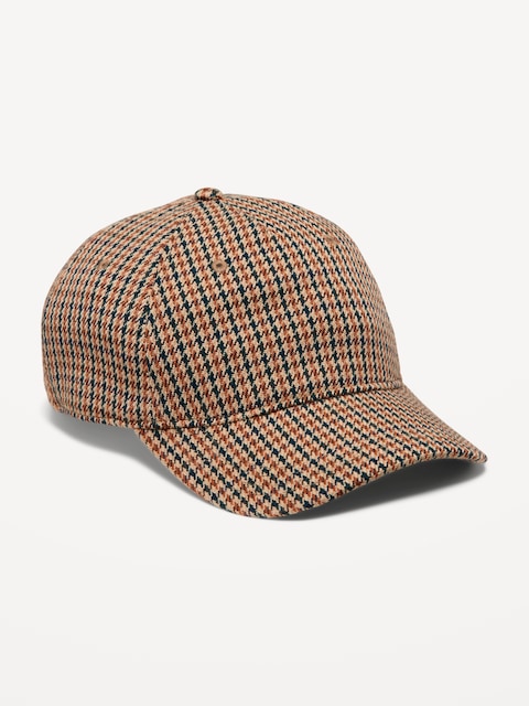 Baseball Cap for Men - Houndstooth