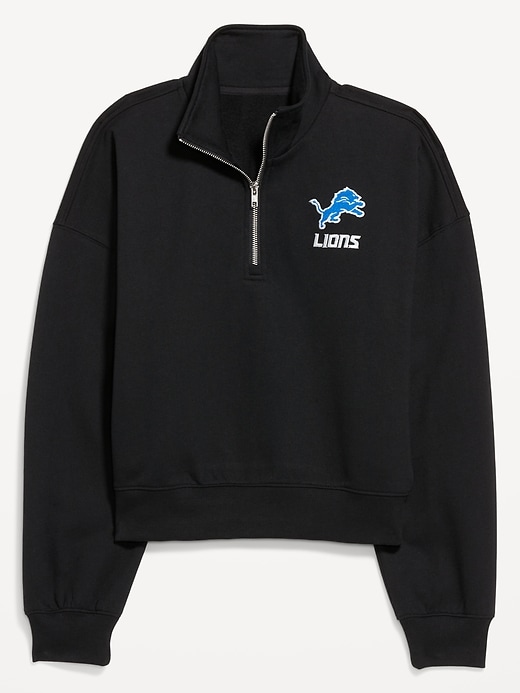 Image number 4 showing, NFL™ Detroit Lions™ Oversized Half-Zip Sweatshirt
