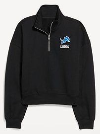 Image number 4 showing, NFL™ Detroit Lions™ Oversized Half-Zip Sweatshirt