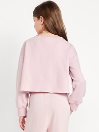 Image number 2 showing, Boat-Neck Graphic Sweatshirt for Girls