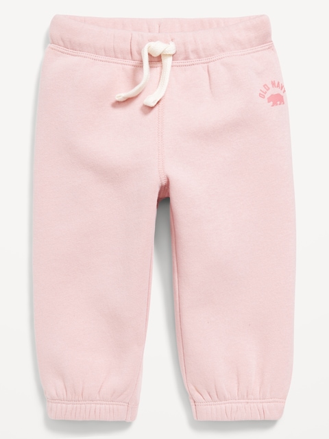 Logo-Graphic Sweatpants for Baby - Abalone Pink