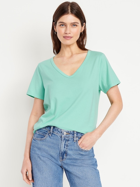 EveryWear V-Neck T-Shirt - Aquaverde