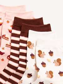 Image number 2 showing, Novelty Quarter Crew Socks 3-Pack for Women