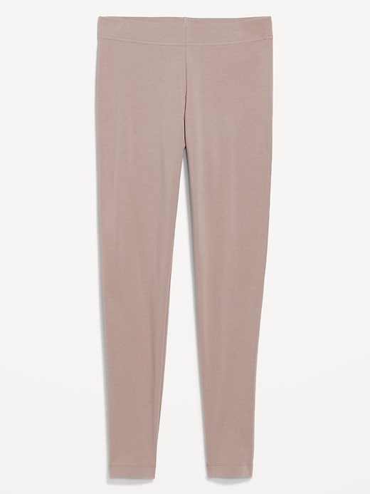 Image number 3 showing, High-Waisted Jersey Fashion Layering Leggings