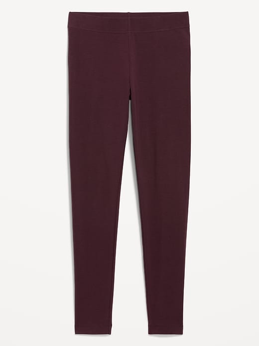 Image number 3 showing, High-Waisted Jersey Fashion Layering Leggings