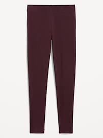 Image number 3 showing, High-Waisted Jersey Fashion Layering Leggings