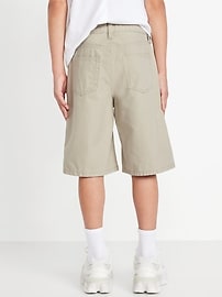 Image number 2 showing, Below Knee Baggy Canvas Shorts for Boys