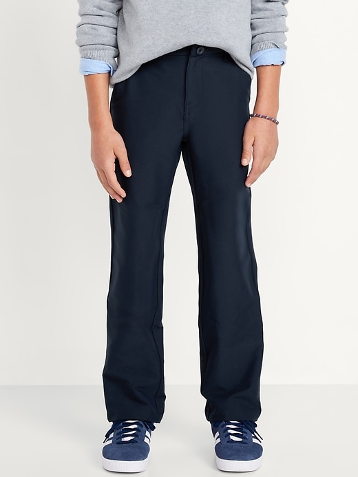 Image number 1 showing, School Uniform Quick-Dry Tech Straight Leg Pants for Boys