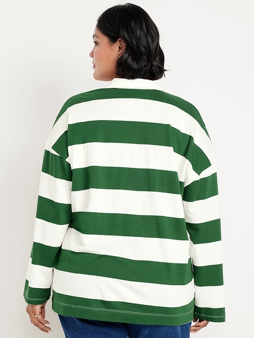 Image number 7 showing, Oversized Rugby Polo