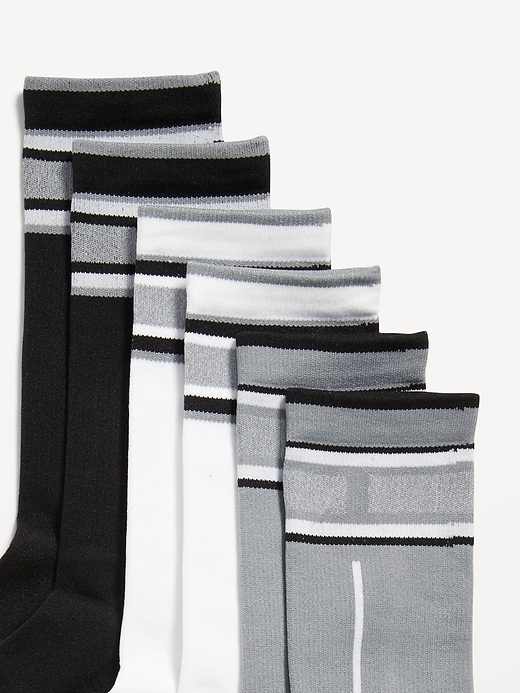 Image number 2 showing, 3-Pack Athletic Crew Run Socks for Men
