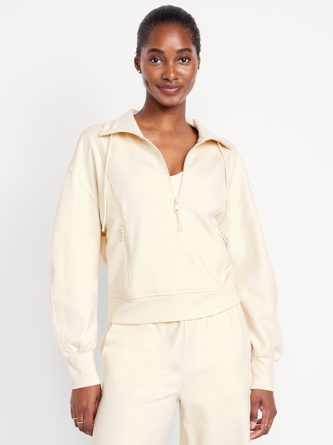 Dynamic Fleece Half-Zip Sweatshirt - Howlite