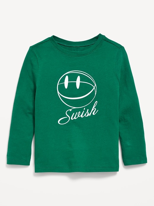 Image number 1 showing, Long-Sleeve Unisex Graphic T-Shirt for Toddler