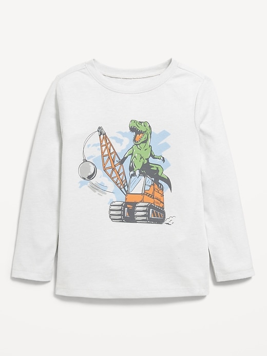 Image number 1 showing, Long-Sleeve Unisex Graphic T-Shirt for Toddler