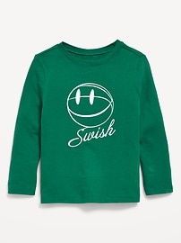 Image number 1 showing, Long-Sleeve Unisex Graphic T-Shirt for Toddler
