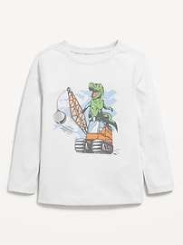 Image number 1 showing, Long-Sleeve Unisex Graphic T-Shirt for Toddler