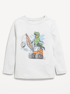 Long-Sleeve Unisex Graphic T-Shirt for Toddler