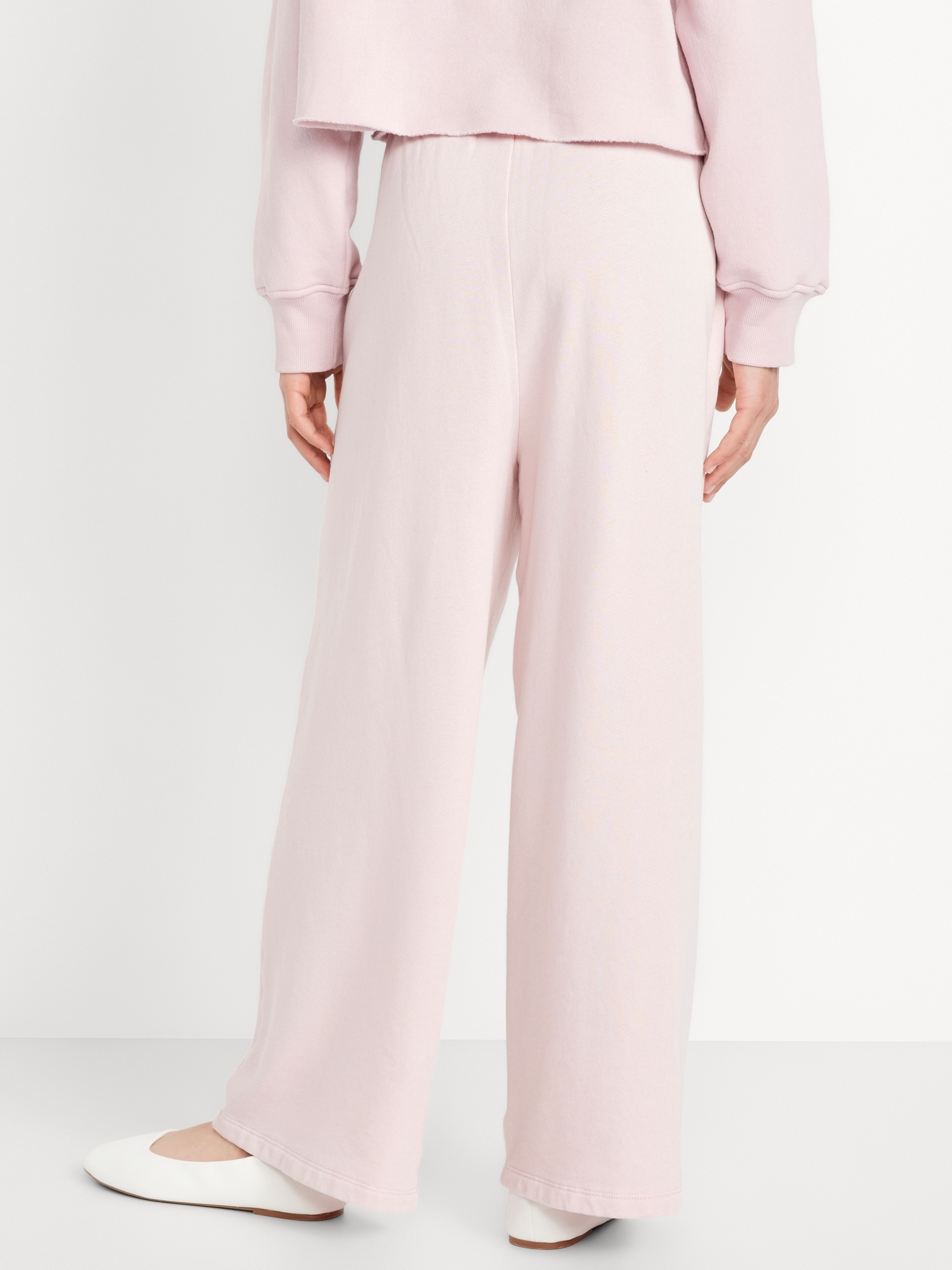 Baggy Fleece Straight-Leg Sweatpants for Girls