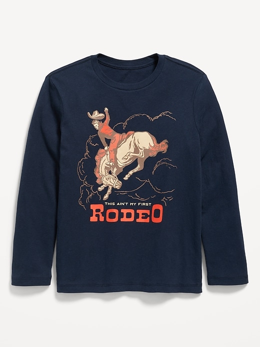 Image number 1 showing, Long-Sleeve Graphic T-Shirt for Boys