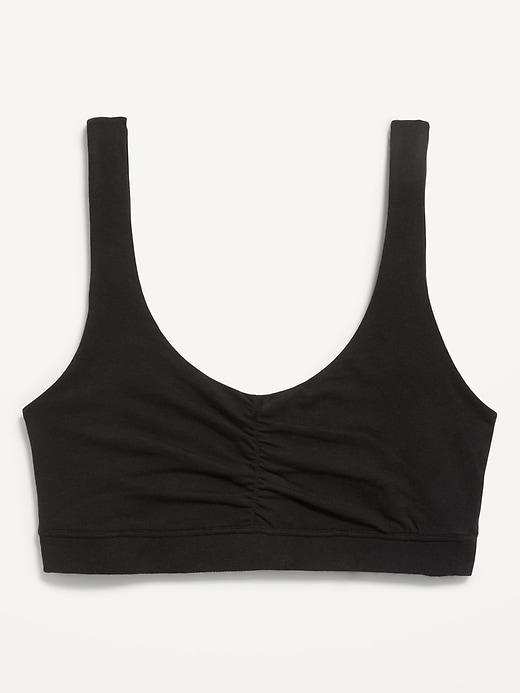 Image number 3 showing, Ruched Cotton Bralette