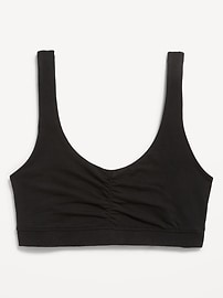 Image number 3 showing, Ruched Cotton Bralette