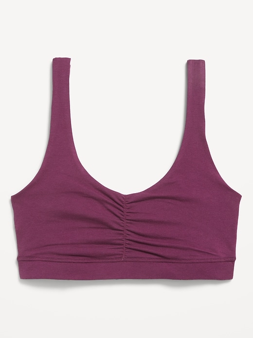 Image number 3 showing, Ruched Cotton Bralette