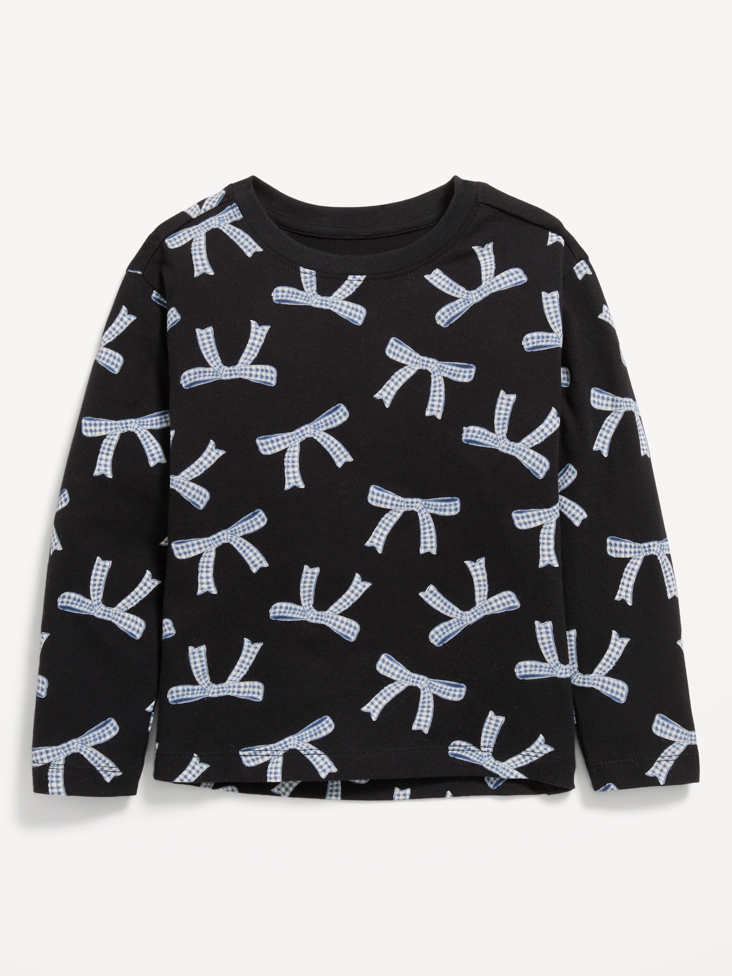 Cozy Long-Sleeve Waffle-Knit T-Shirt for Toddler Girls