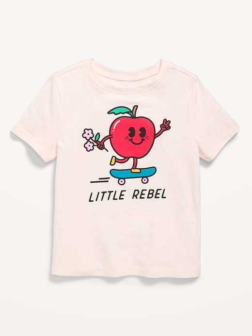 Image number 1 showing, Short-Sleeve Graphic T-Shirt for Toddler Girls