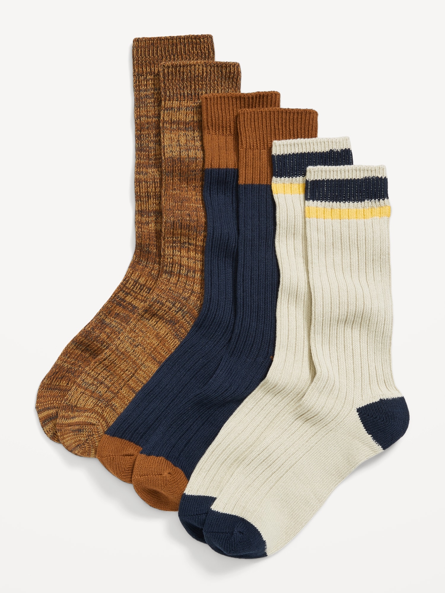 3-Pack Marled Boot Socks for Men