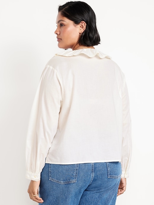 Image number 7 showing, Ruffle Button-Down Shirt