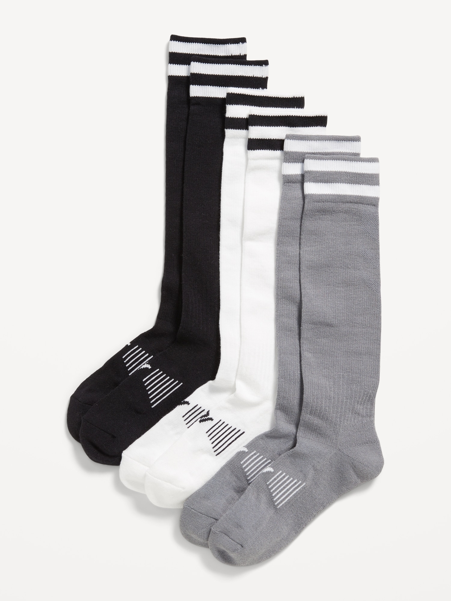 Knee High Go-Dry Soccer Socks 3-Pack for Boys
