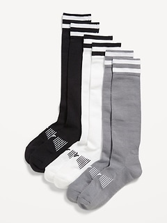 Knee High Go-Dry Soccer Socks 3-Pack for Boys