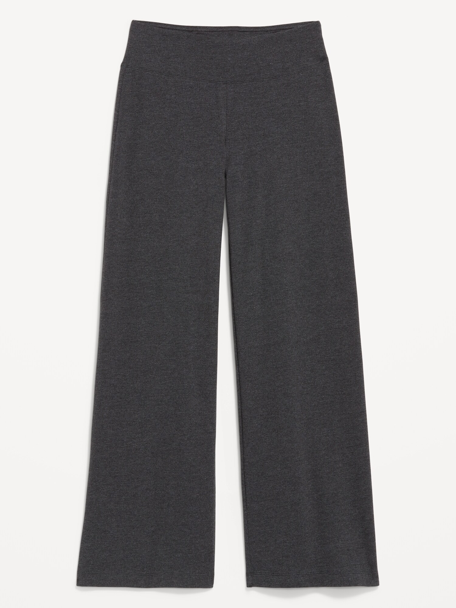 Женские леггинсы Old Navy Mid-Rise Jersey Super Wide-Leg, цвет: Тёмный меланжевый серый — фото 4