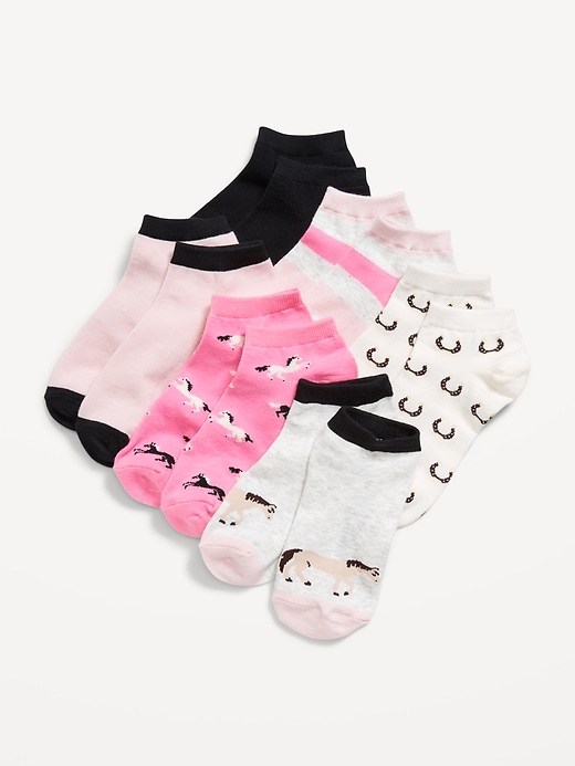 Quarter-Crew Socks 6-Pack for Girls