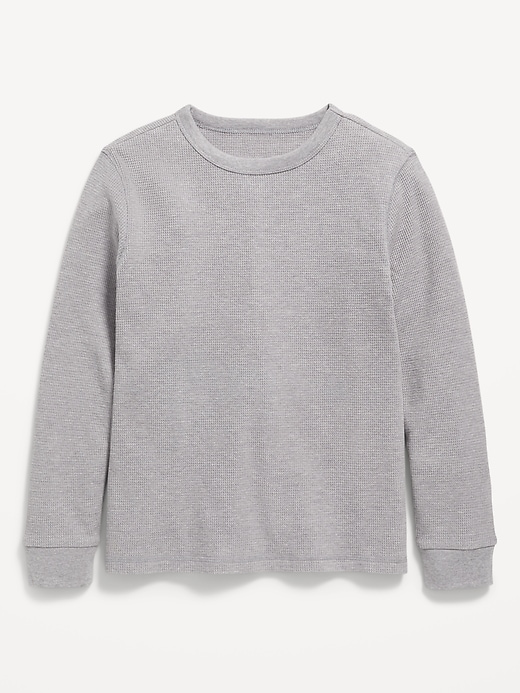 Image number 1 showing, Long-Sleeve Waffle-Knit T-Shirt for Boys