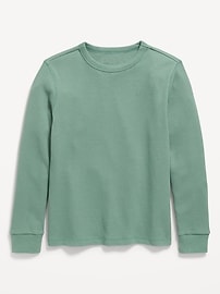 Image number 1 showing, Long-Sleeve Waffle-Knit T-Shirt for Boys