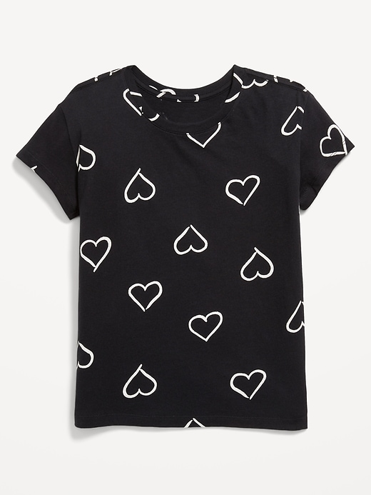 Image number 1 showing, Softest Printed Short-Sleeve T-Shirt for Girls