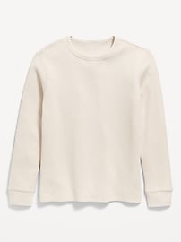 Image number 1 showing, Long-Sleeve Waffle-Knit T-Shirt for Boys
