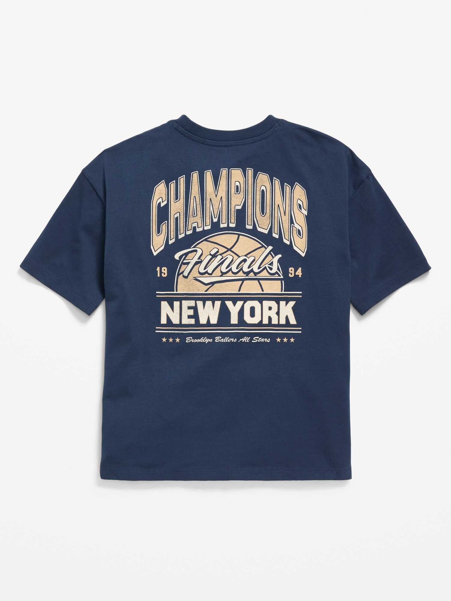 Футболка Old Navy Oversized Short-Sleeve Graphic T-Shirt для мальчиков, цвет: Obscure Night — фото 2