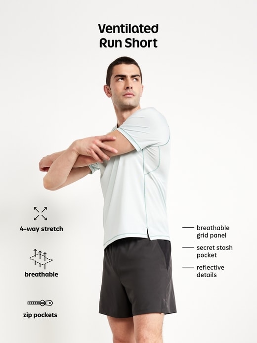 Image number 4 showing, Performance Vent Run Shorts -- 7-inch inseam