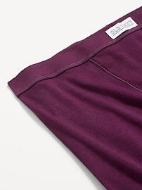 Image number 3 showing, High-Waisted Ribbed Boyshort Briefs -- 3-inch inseam