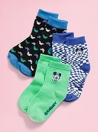 Image number 1 showing, Old Navy x Disney© Crew Socks 3-Pack for Toddler & Baby