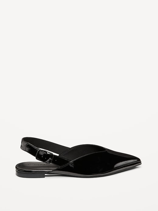 Image number 4 showing, Wide Strap Slingback Flats