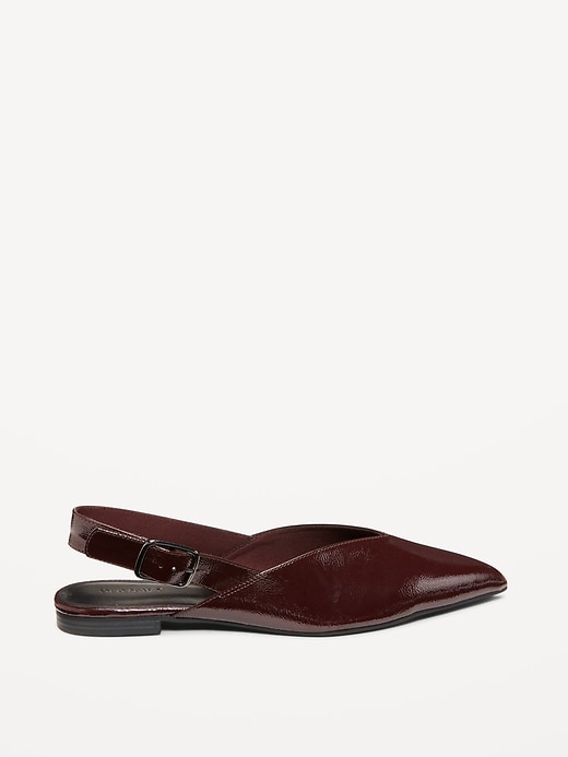 Image number 4 showing, Wide Strap Slingback Flats