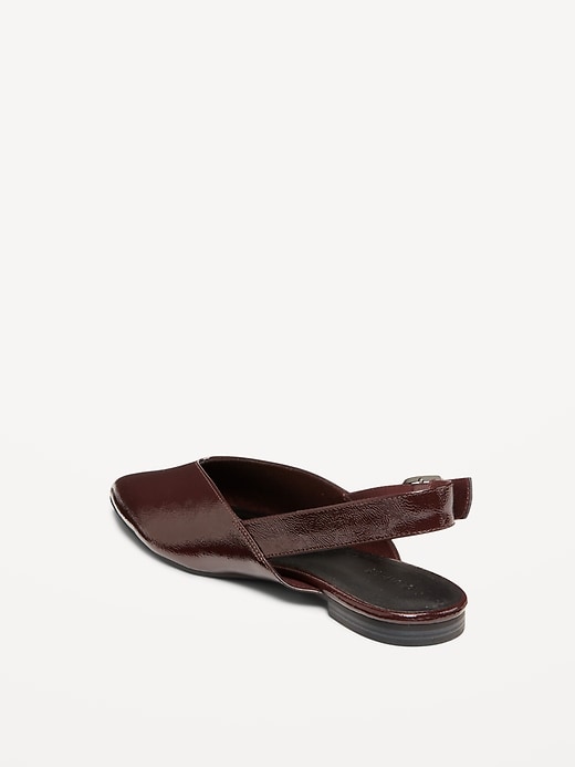 Image number 5 showing, Wide Strap Slingback Flats