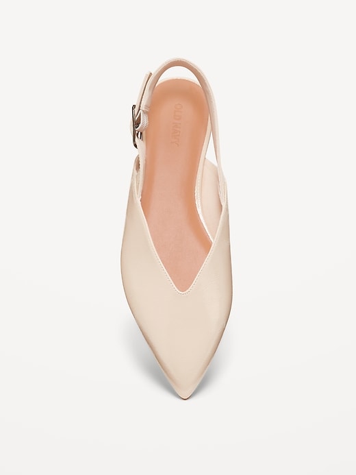 Image number 3 showing, Wide Strap Slingback Flats