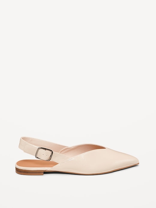 Image number 4 showing, Wide Strap Slingback Flats