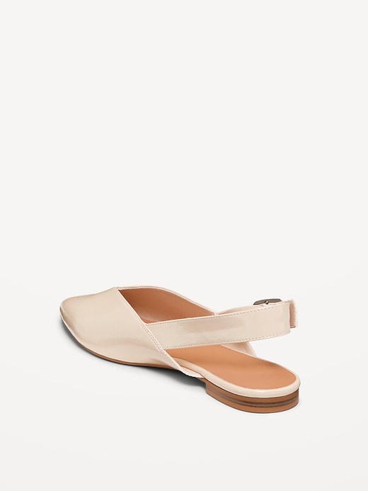 Image number 5 showing, Wide Strap Slingback Flats
