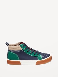 Image number 4 showing, Mid-Top Canvas Lace-Up Sneakers for Boys