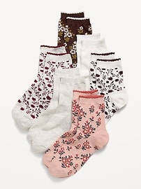 Image number 1 showing, Novelty Quarter Crew Socks 6-Pack for Women